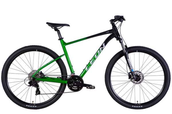 Leon 29 " Велосипед гірський  AL 29" Leon TN 100 HDD рама-21" чорний з зеленим 2025 купити Leon Velo Леон Вело