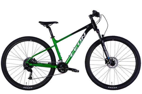 Leon 29 " Велосипед гірський  AL 29" Leon TN 80 HDD рама-17" чорний з зеленим 2025 купити Leon Velo Леон Вело